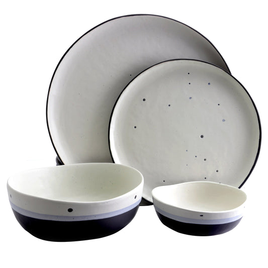 Gibson Elite Rhinebeck 16 Piece Stoneware Dinnerware Set W2B
