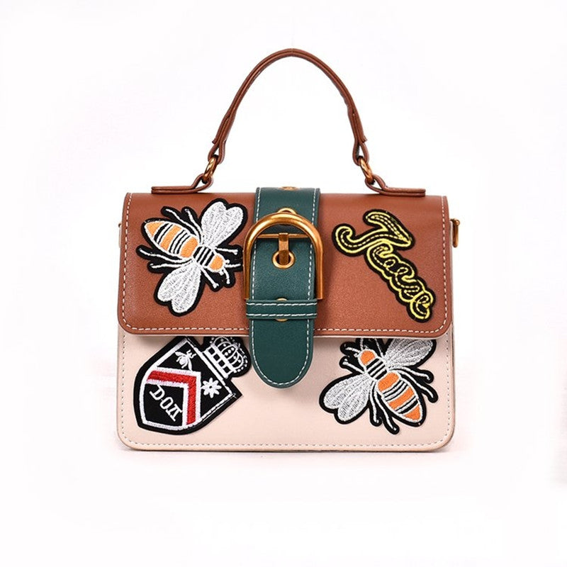 Embroidered handbag CJD