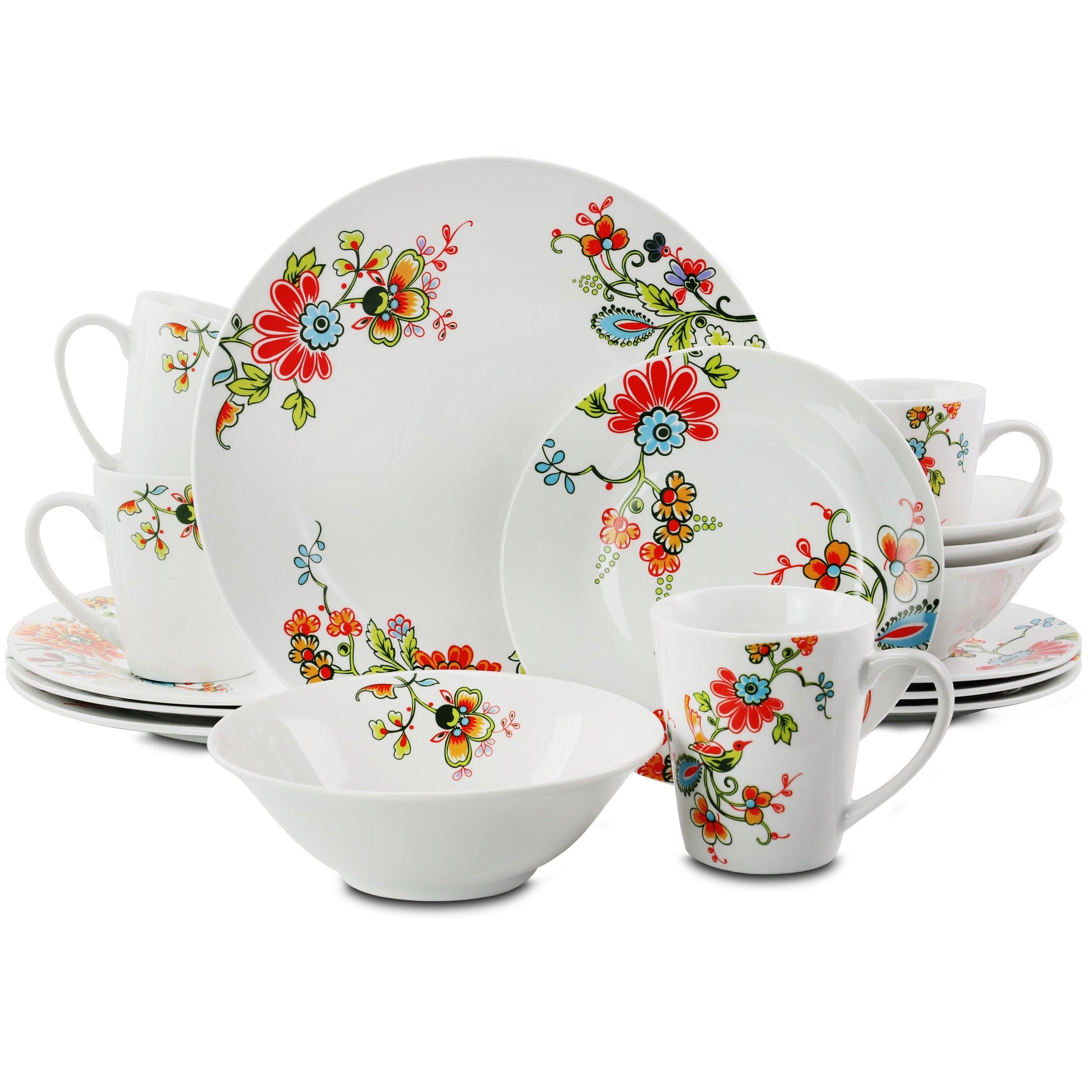 Gibson Home Doraville 16 Piece Ceramic Dinnerware Set W2B