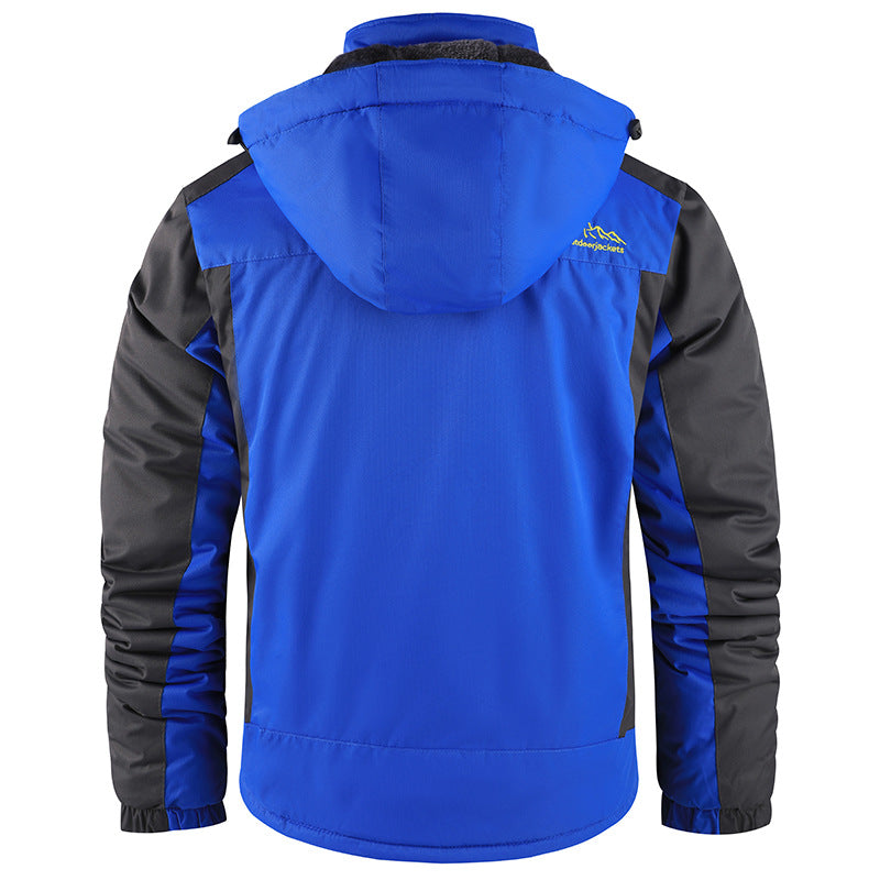 Winter Men's Fleece-lined Thick Outdoor Jacket Best YouTube Store
