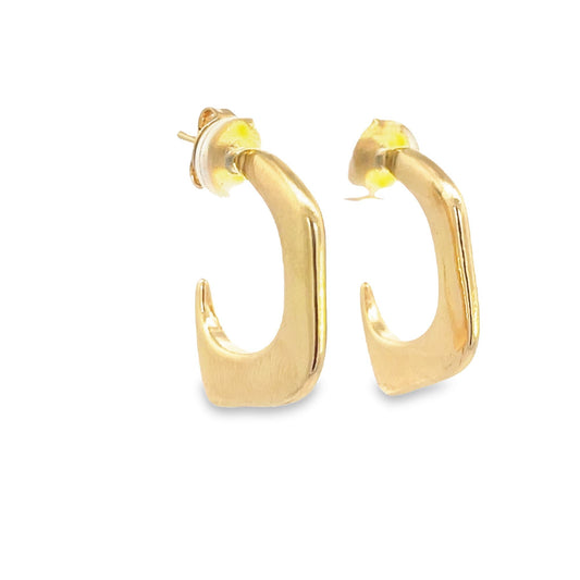 18K Gold Filled Designed Small Plain Stud Earring (L428) MIA Jewelry
