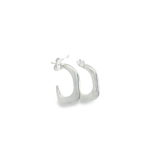 18K Gold Filled Designed Small Plain Stud Earring (L428) MIA Jewelry
