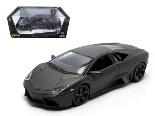 Lamborghini Reventon Dark Matt Gray 1/18 Diecast Model Car by Bburago