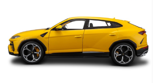 Lamborghini Urus Yellow 1/18 Diecast Model Car by Bburago Bburago
