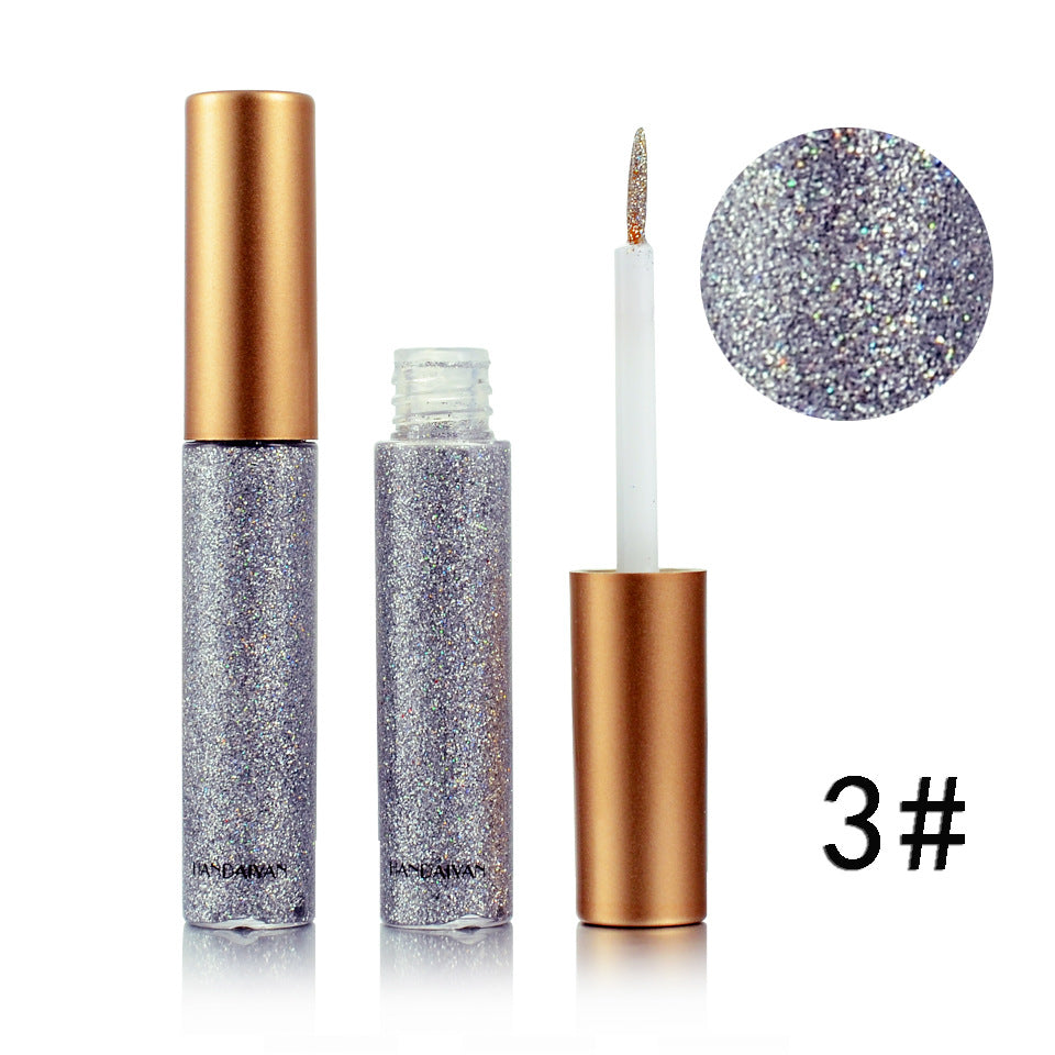 HANDAIYAN Brand 1 Pcs Glitter Liquid Eyeliner Pen 10 Colors Metallic Shine Eye Shadow & Liner Combination Pencil Eyes Makeup CJD