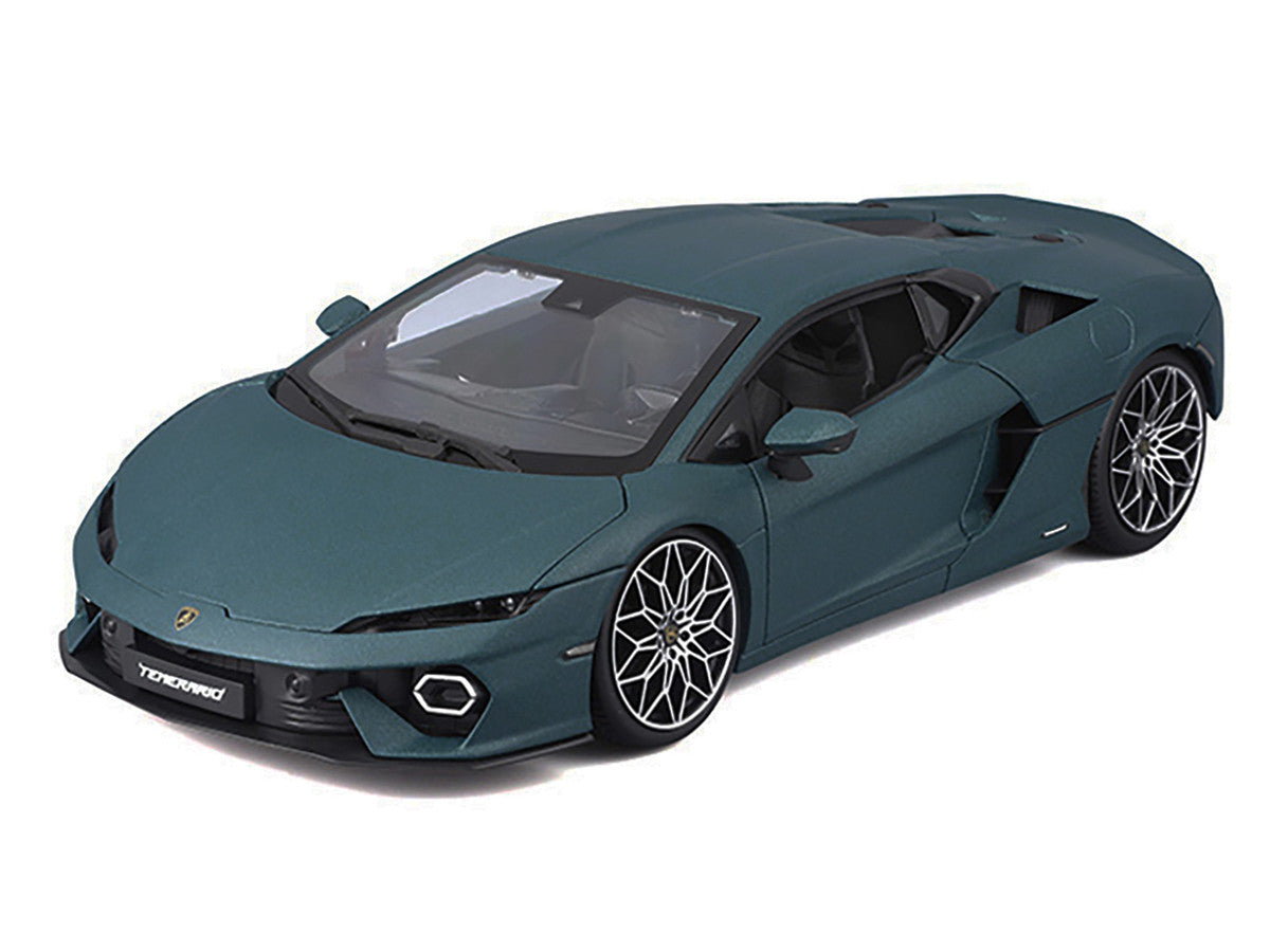 Lamborghini Temerario Matt Blue Metallic 1/18 Diecast Model Car by Bburago Bburago