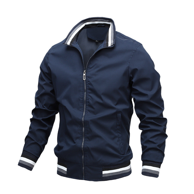Sports Solid Color Jacket Men's LadyShow.Store