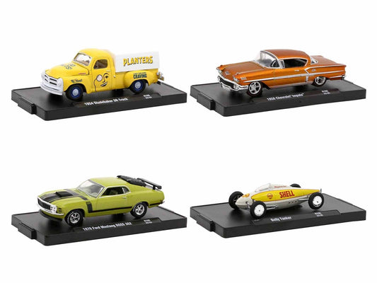 "Auto-Drivers" Set of 4 pieces in Blister Packs Release 105 Limited Edition to 9600 pieces Worldwide 1/64 Diecast Model Cars by M2 Machines