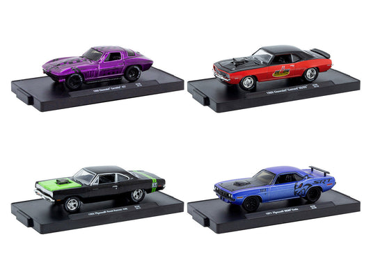 "Auto-Drivers" Set of 4 pieces in Blister Packs Release 128 Limited Edition to 9600 pieces Worldwide 1/64 Diecast Model Cars by M2 Machines M2
