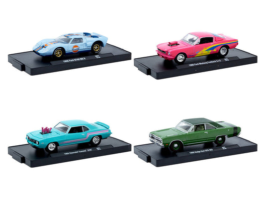 "Auto-Drivers" Set of 4 pieces in Blister Packs Release S07 Limited Edition to 7500 pieces Worldwide 1/64 Diecast Model Cars by M2 Machines M2
