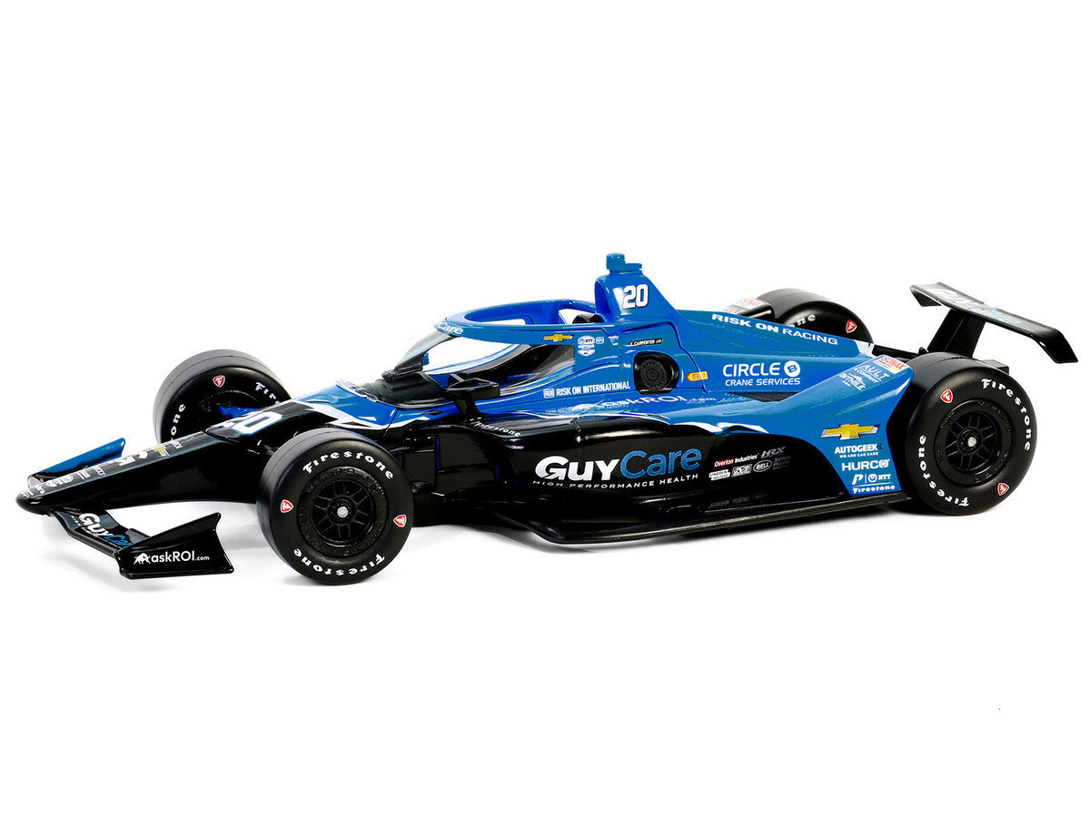 Dallara IndyCar #20 Ed Carpenter "Guy Care" Ed Carpenter Racing "NTT IndyCar Series" (2024) 1/18 Diecast Model Car by Greenlight Greenlight
