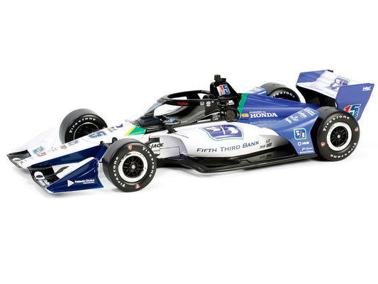 Dallara IndyCar #15 Graham Rahal "Fifth Third Bank" Rahal Letterman Lanigan Racing (Road Course Configuration) "NTT IndyCar Series" (2024) 1/18 Diecast Model Car by Greenlight Greenlight