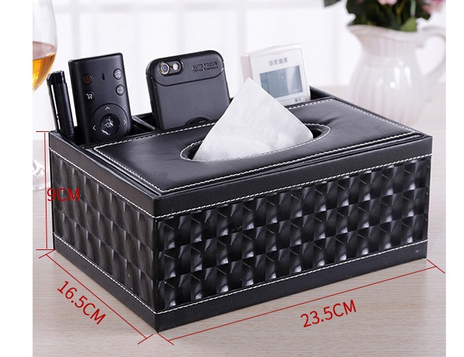 Multifunctional leather tissue box Best YouTube Store
