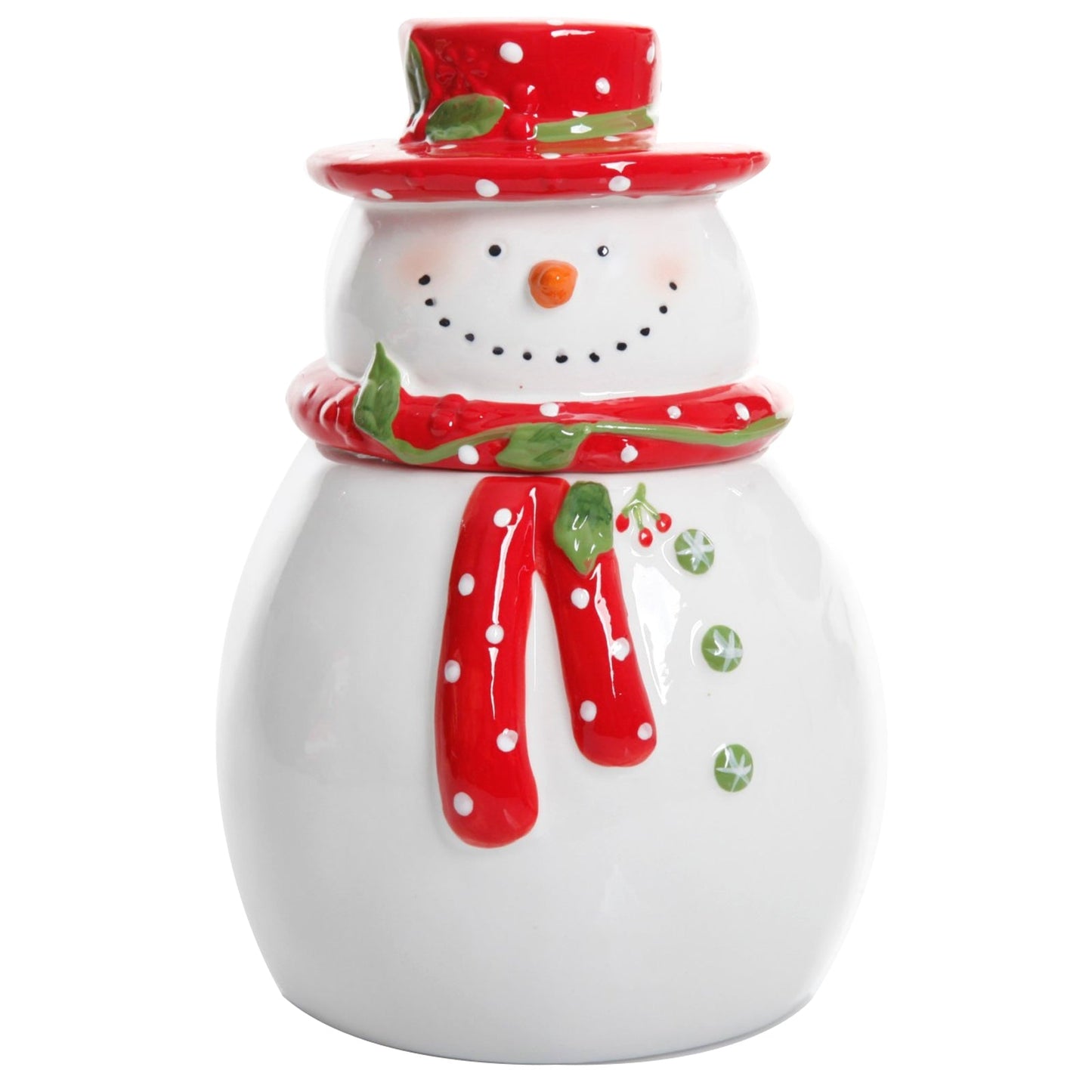 Gibson Home Jolly Plenitude 7.5" Snowman Cookie Jar W2B