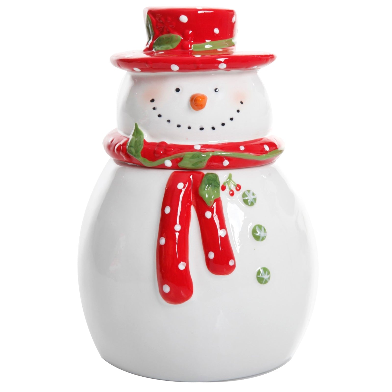 Gibson Home Jolly Plenitude 7.5" Snowman Cookie Jar W2B