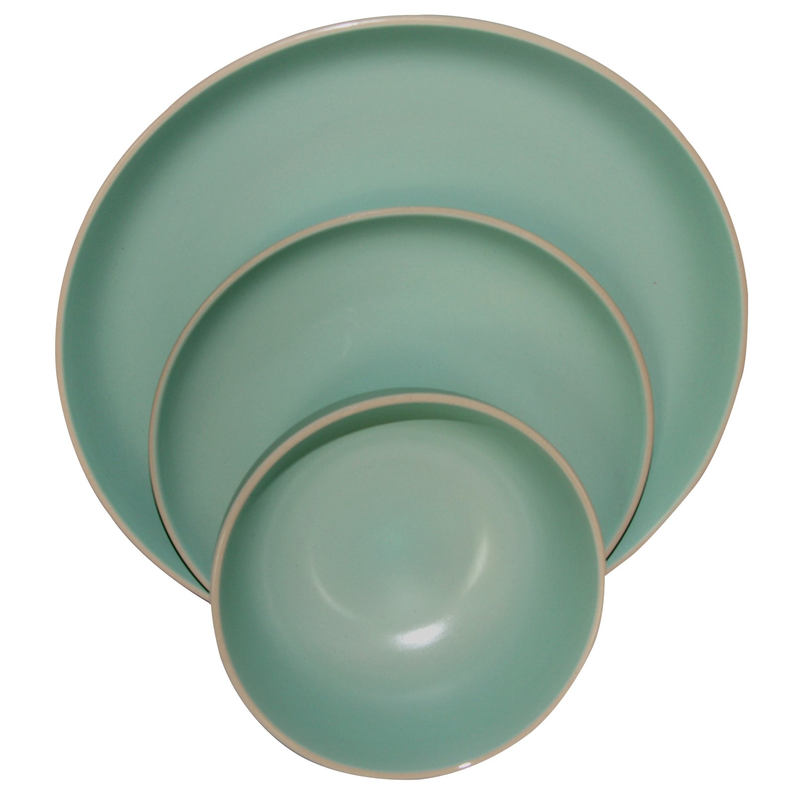 Gibson Home Rockaway 12 Piece Stoneware Dinnerware Set In Matte Teal W2B
