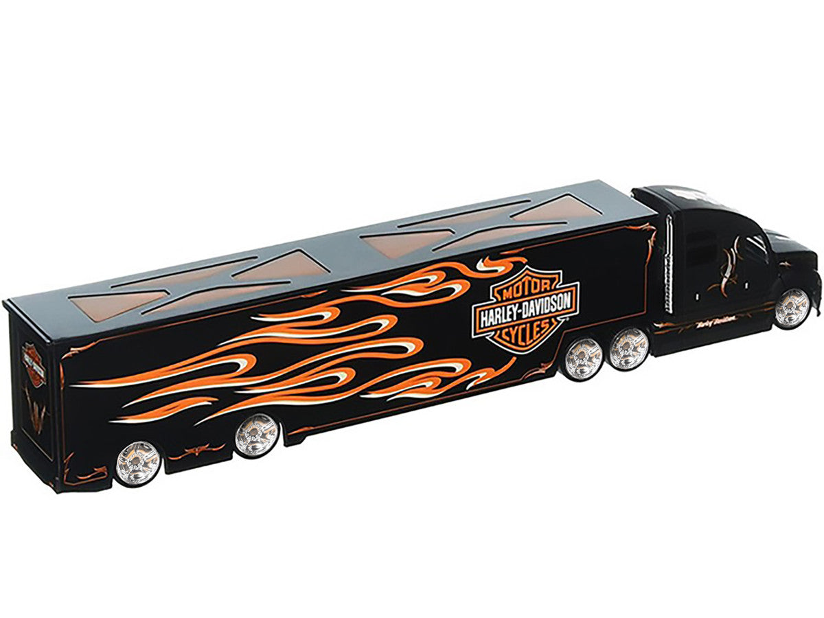 Harley Davidson Custom Hauler Trailer Black "Custom Haulers" Series 1/64 Diecast Model by Maisto Maisto