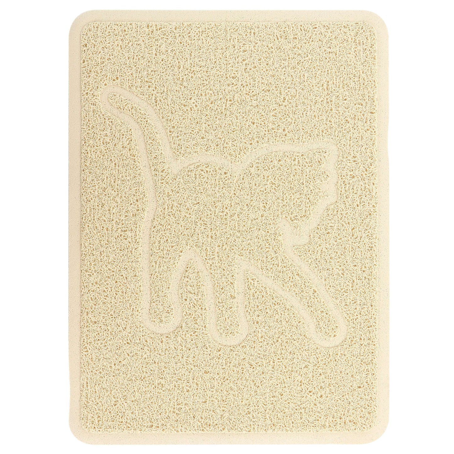 Gibson Everyday Pet Elements 18.5 x 13.78 Inch Cat Silhouette Placemat in Tan W2B