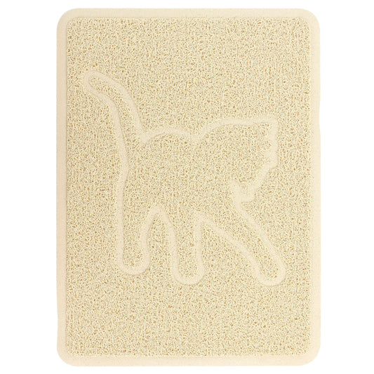 Gibson Everyday Pet Elements 18.5 x 13.78 Inch Cat Silhouette Placemat in Tan W2B