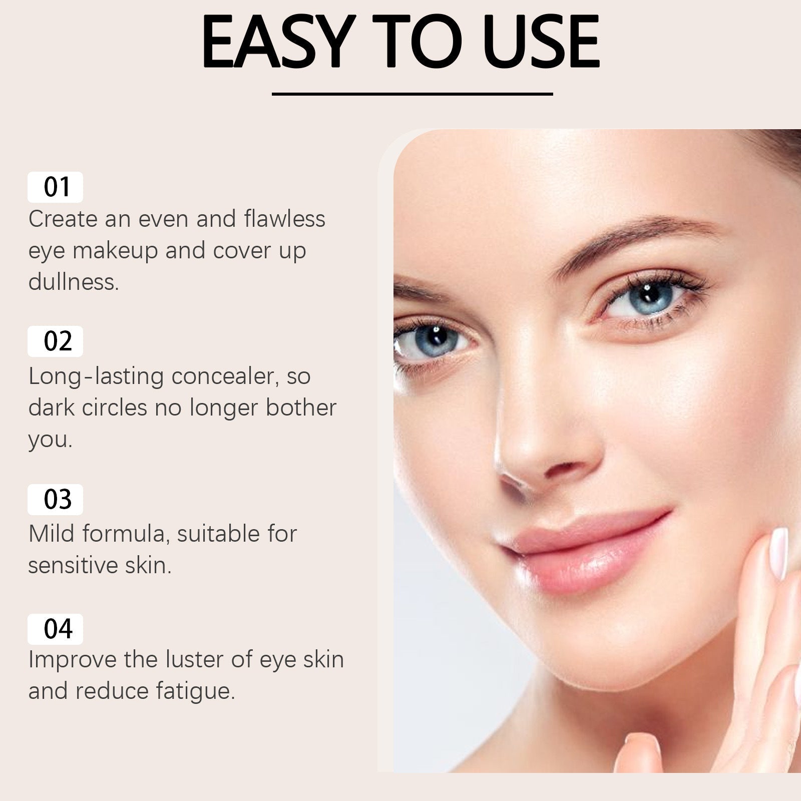Concealer Light Texture Fit Smear-proof Makeup LadyShow.Store