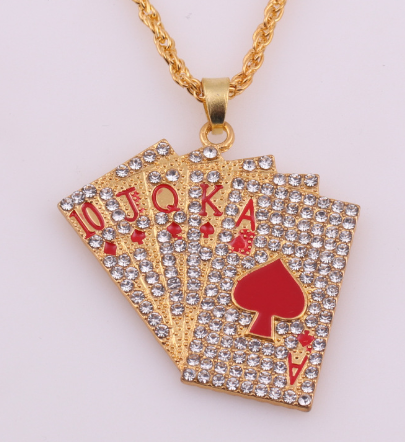 Playing Cards Pendants Necklaces