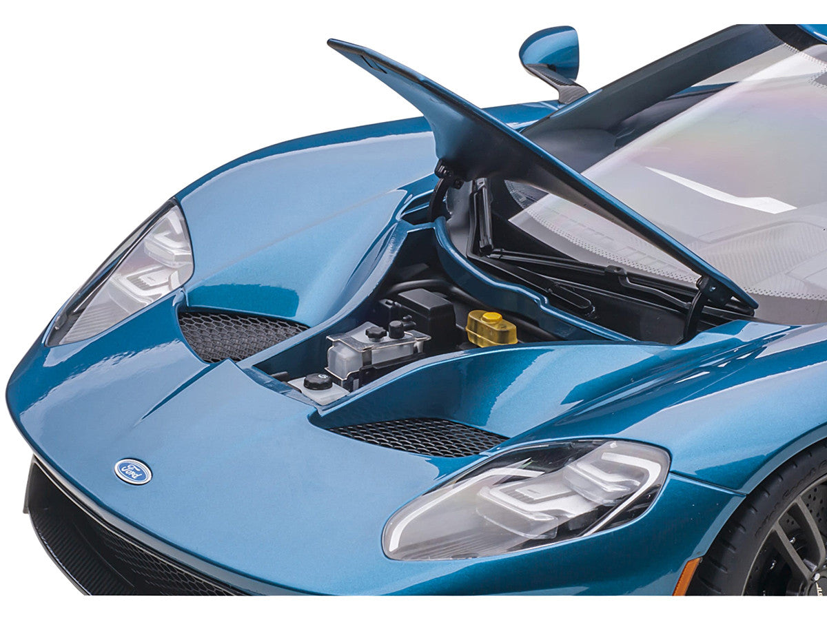 2017 Ford GT Liquid Blue Metallic 1/12 Model Car by Autoart-2