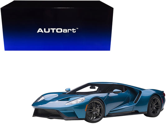2017 Ford GT Liquid Blue Metallic 1/12 Model Car by Autoart-0