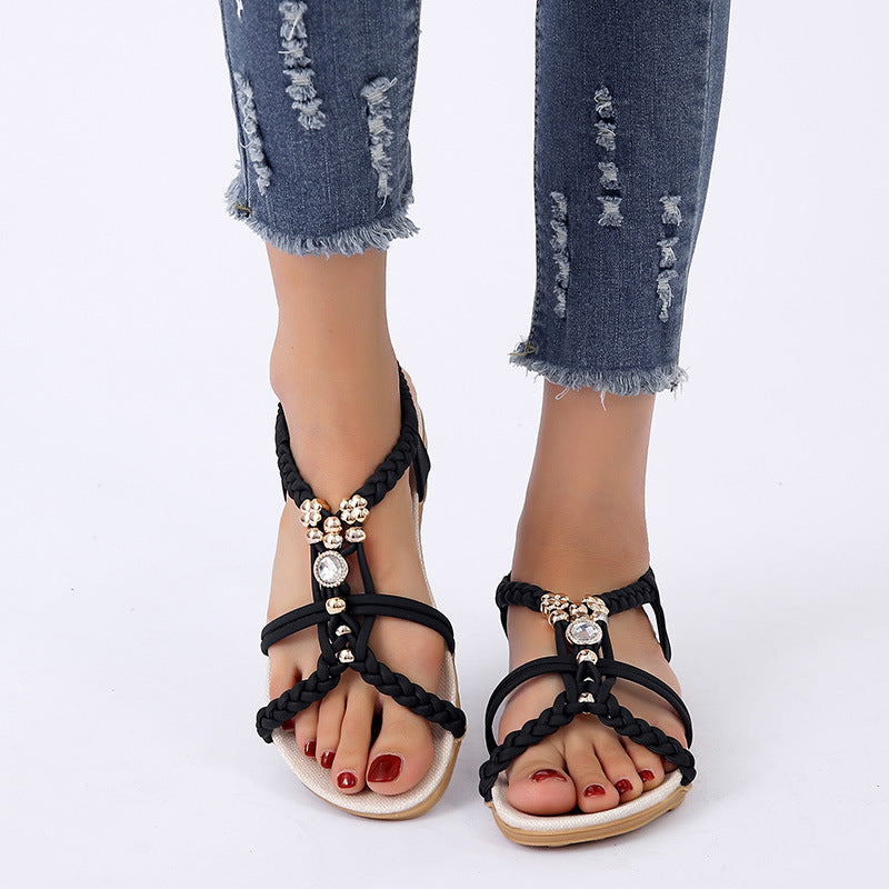 2023 Women's Casual Sweet Flat Fish Mouth Sandals Best YouTube Store