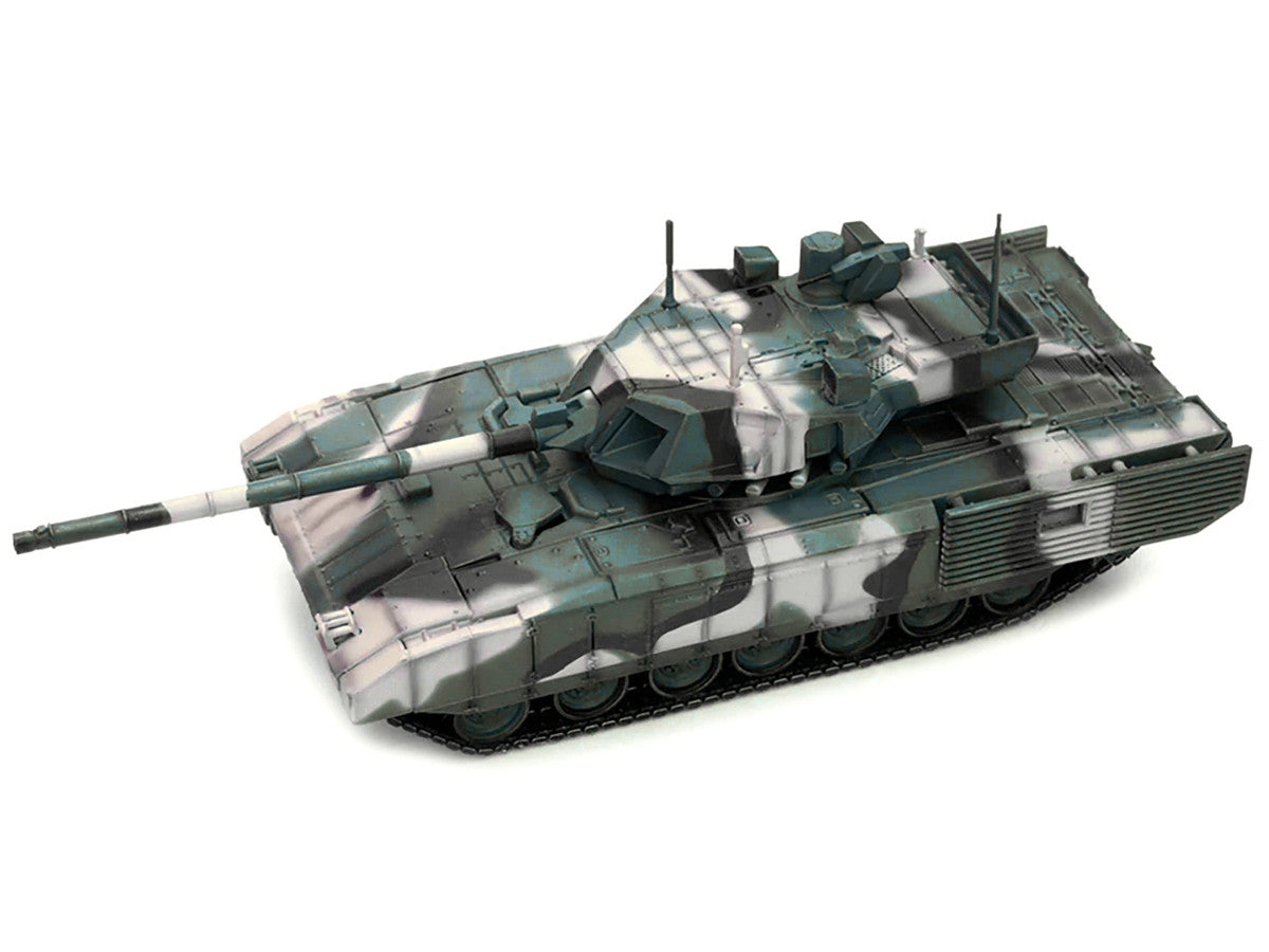 Russian T14 Armata MBT (Main Battle Tank) Multi-Woodland Camouflage "Armor Premium" Series 1/72 Diecast Model by Panzerkampf Panzerkampf