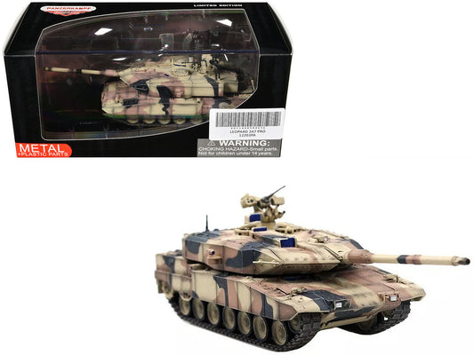 Leopard 2 A7+ Main Battle Tank "Desert Camouflage" German Army "Armor Premium" Series 1/72 Diecast Model by Panzerkampf Panzerkampf