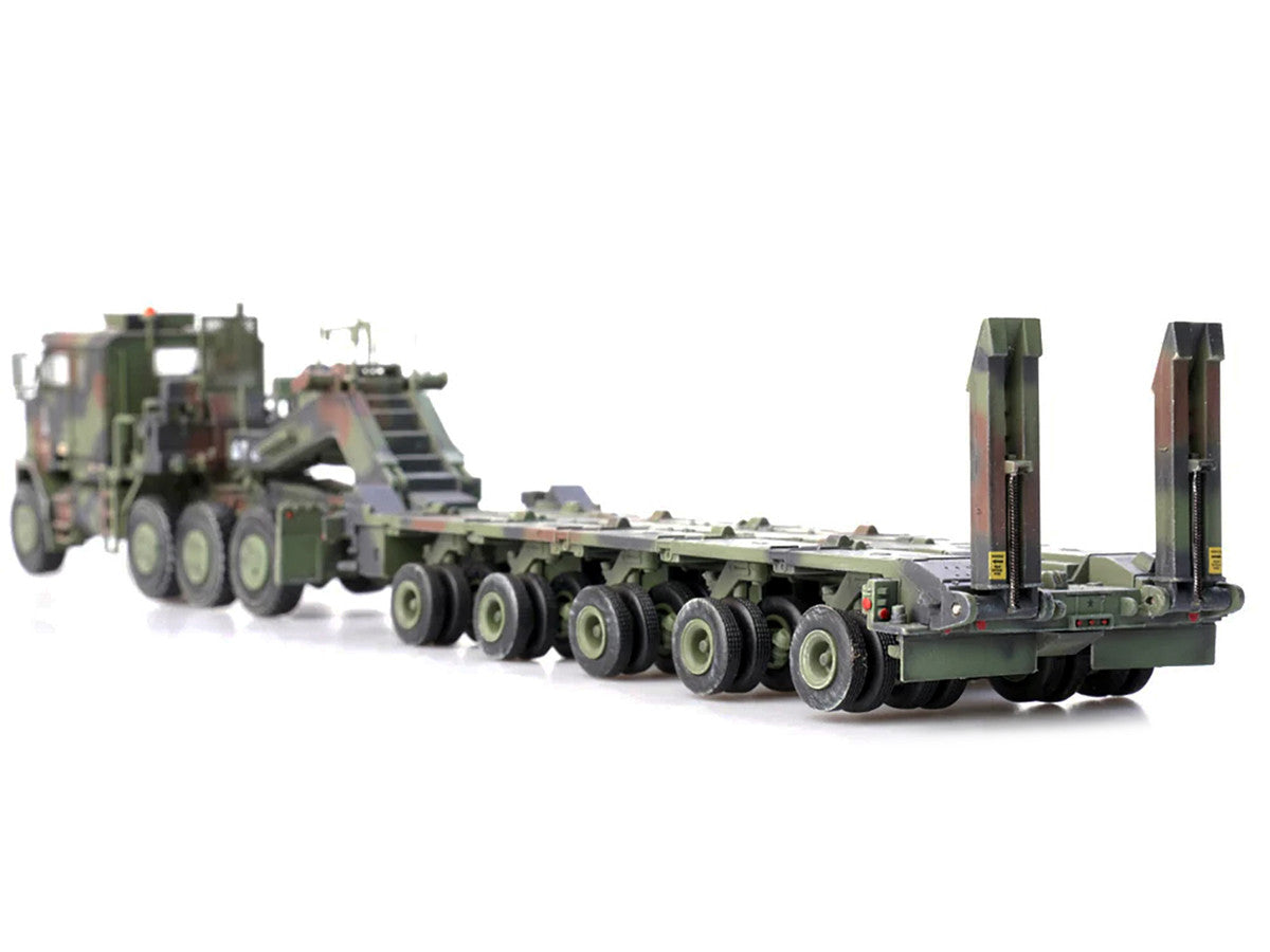 M1070 Heavy Equipment Transporter Army Camouflage "Armor Premium" Series 1/72 Diecast Model by Panzerkampf Panzerkampf