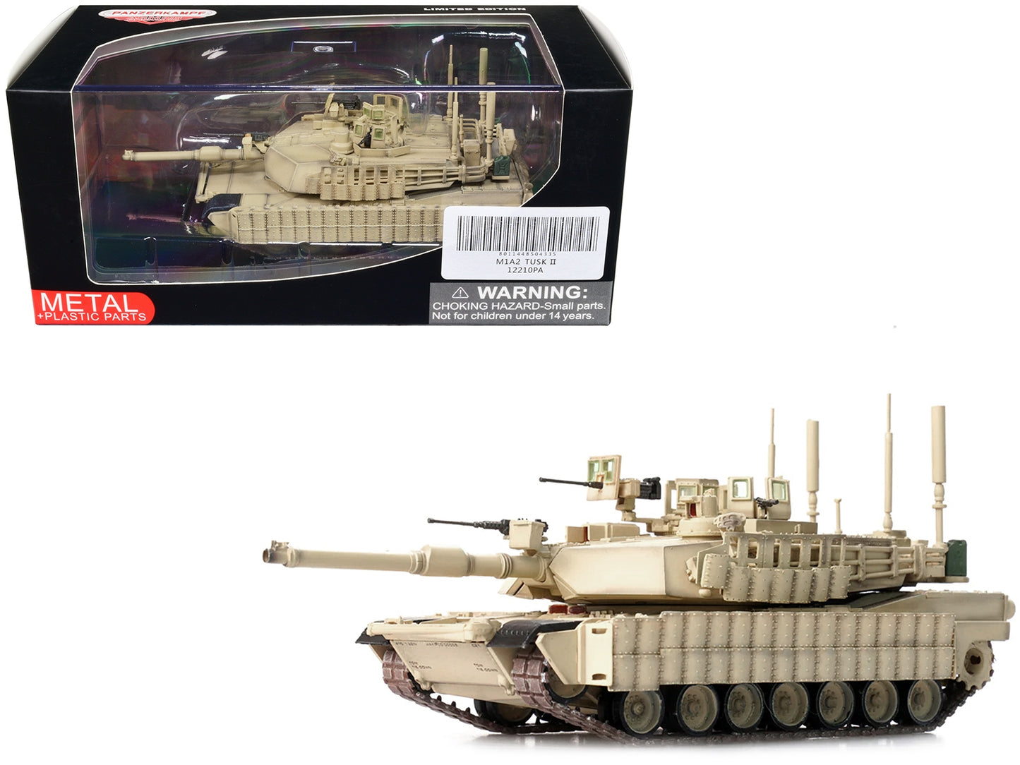 General Dynamics M1A2 Abrams TUSK II MBT (Main Battle Tank) "1st Battalion 22nd Infantry Regiment 1st Brigade 4th Infantry Division Baghdad" (2008) "Armor Premium" Series 1/72 Diecast Model by Panzerkampf