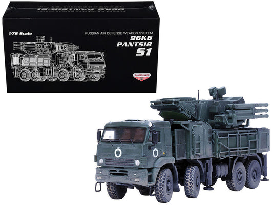 Pantsir S1 96K6 Self-Propelled Air Defense Weapon System "Ukraine War" Russian Army "Armor Premium" Series 1/72 Diecast Model by Panzerkampf Panzerkampf