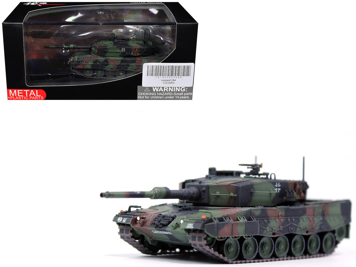 Leopard 2A4 Main Battle Tank "Bundeswehr 361st Panzer Battalion Certain Challenge West Germany" (1988) West German Army "Armor Premium" Series 1/72 Diecast Model by Panzerkampf Panzerkampf