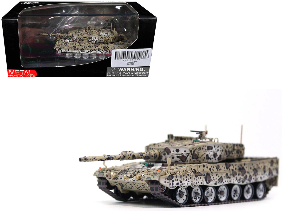 Leopard 2A4 Main Battle Tank "Jaguar Scheme" Austrian Army "Armor Premium" Series 1/72 Diecast Model by Panzerkampf Panzerkampf