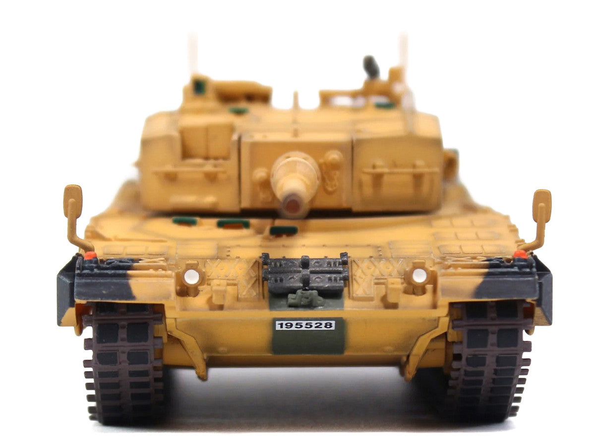 Leopard 2A4 Main Battle Tank "Desert Camouflage 2nd Cavalry Armored Brigade Turkey-Syrian Border" (2016) Turkish Army "Armor Premium" Series 1/72 Diecast Model by Panzerkampf Panzerkampf