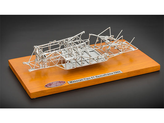 1960 Maserati Tipo 61 Birdcage Spaceframe 1/18 Diecast Model by CMC-0