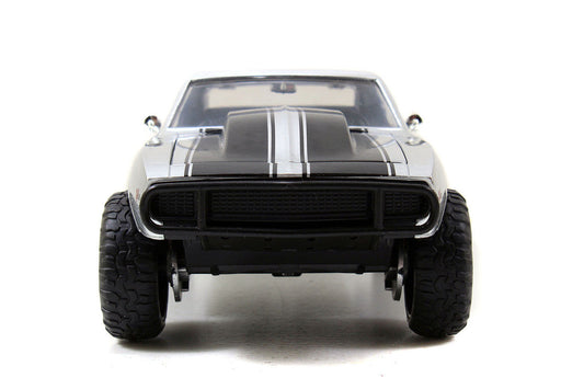 Roman's Chevrolet Camaro Z/28 Silver "Fast & Furious 7" Movie 1/24 Diecast Model Car by Jada Jada