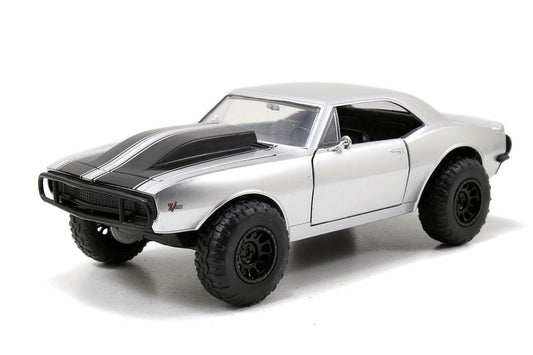 Roman's Chevrolet Camaro Z/28 Silver "Fast & Furious 7" Movie 1/24 Diecast Model Car by Jada Jada