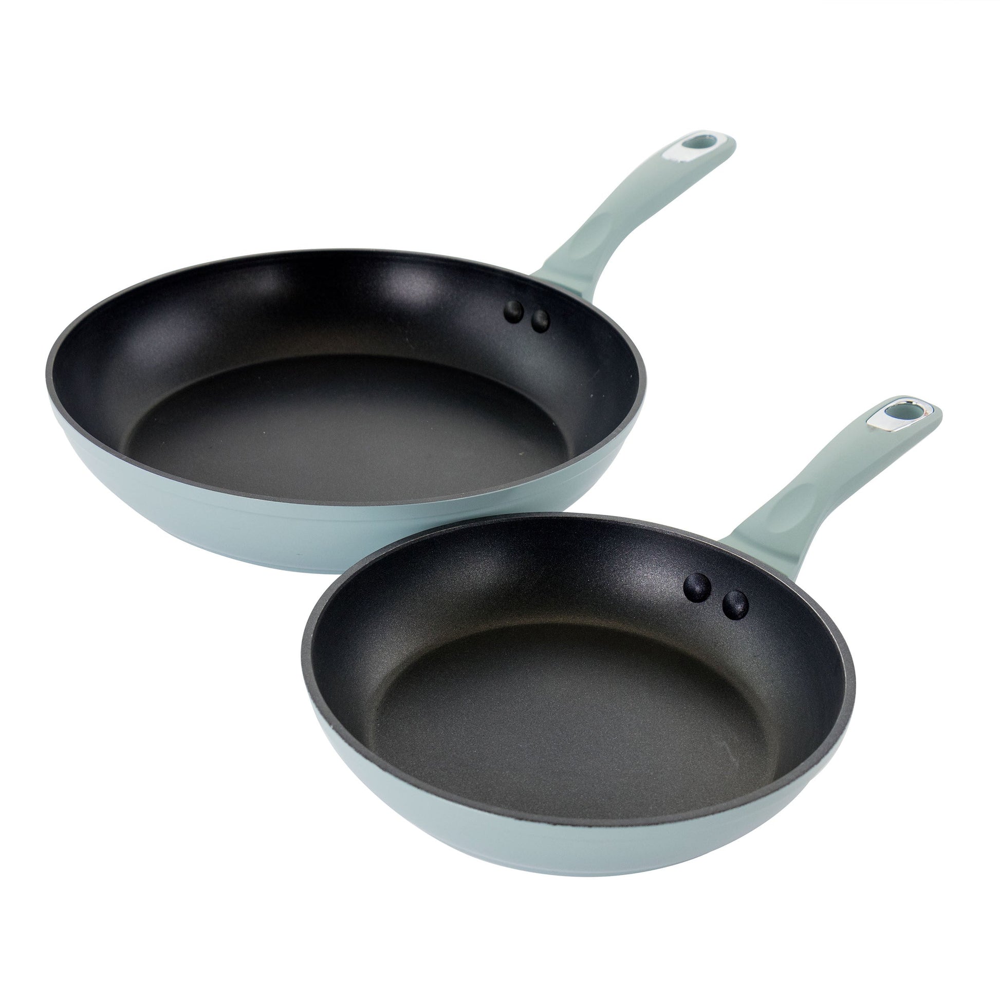 Oster Lynhurst 2 Piece Aluminum Nonstick Frying Pan Set in Blue W2B