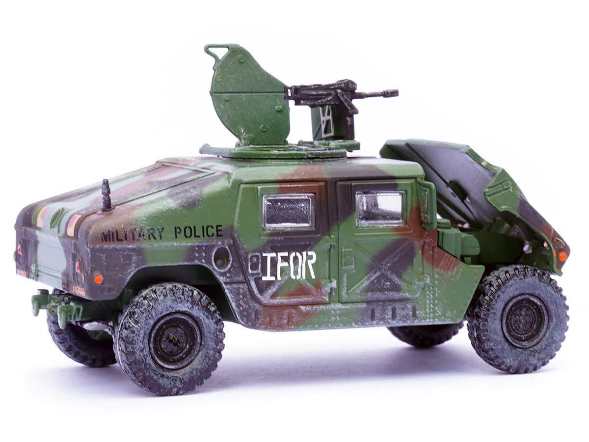 M988 Modern 4×4 Utility Vehicle with Grenade Launcher Camouflage "Military Police 65th Company 519th MP Battalion IFOR HQ ARRC Forward Brcko Bosnia and Herzegovina" (1996) "Military Miniature" Series 1/64 Diecast Model by Panzerkampf Panzerkampf