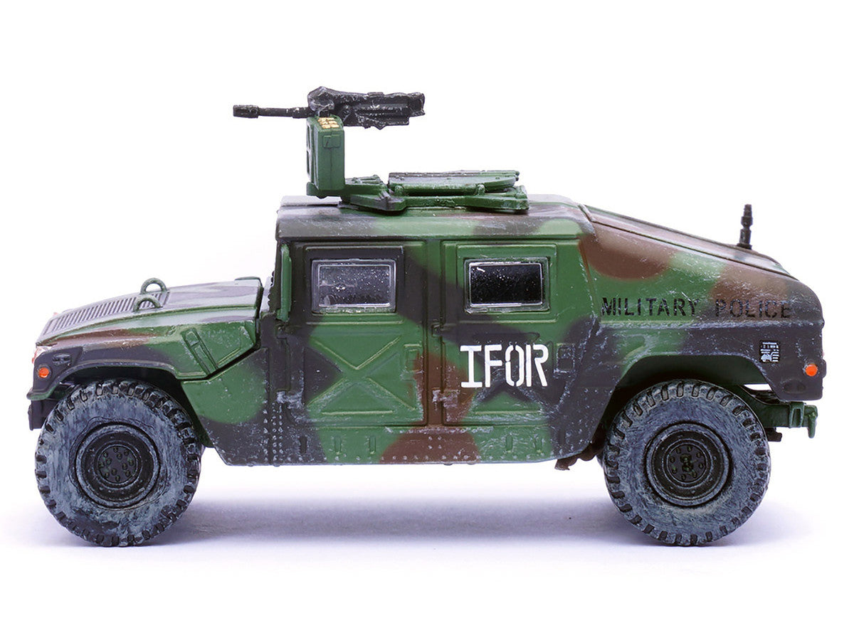 M988 Modern 4×4 Utility Vehicle with Grenade Launcher Camouflage "Military Police 65th Company 519th MP Battalion IFOR HQ ARRC Forward Brcko Bosnia and Herzegovina" (1996) "Military Miniature" Series 1/64 Diecast Model by Panzerkampf Panzerkampf