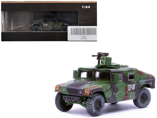 M988 Modern 4×4 Utility Vehicle with Grenade Launcher Camouflage "Military Police 65th Company 519th MP Battalion IFOR HQ ARRC Forward Brcko Bosnia and Herzegovina" (1996) "Military Miniature" Series 1/64 Diecast Model by Panzerkampf Panzerkampf