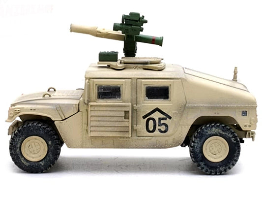 M1046 HUMVEE Tow Missile Carrier Desert Camouflage "E Troop 9th Regiment 2nd Brigade Combat Team 3rd Infantry Division (Mechanized) Iraq" (2003) "Military Miniature" Series 1/64 Diecast Model by Panzerkampf Panzerkampf
