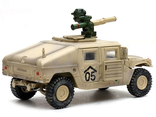 M1046 HUMVEE Tow Missile Carrier Desert Camouflage "E Troop 9th Regiment 2nd Brigade Combat Team 3rd Infantry Division (Mechanized) Iraq" (2003) "Military Miniature" Series 1/64 Diecast Model by Panzerkampf Panzerkampf