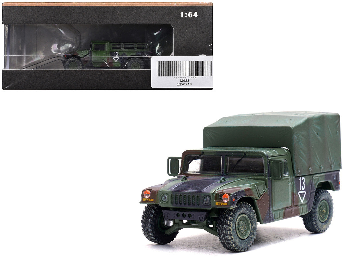 M998 HMMWV "2nd Battalion 3rd Field Artillery Regiment 1st Armored Division Stationed in Germany" (1999) United States Army "Military Miniature" Series 1/64 Diecast Model by Panzerkampf Panzerkampf