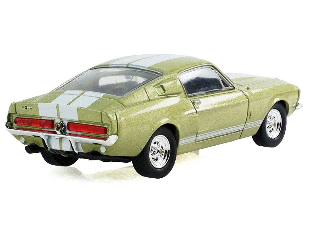 1967 Ford Shelby GT500 Lime Gold Metallic with White Stripes "Stampede" Series 2 1/64 Diecast Model Car by Greenlight Greenlight