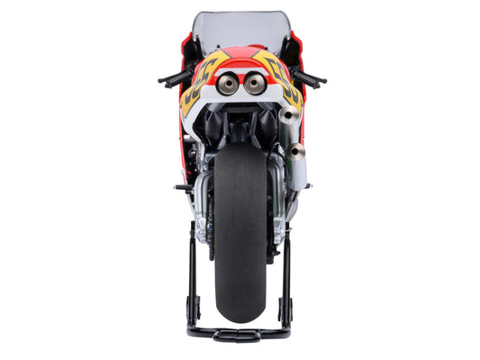 Honda NSR500 WGP500 Motorcycle #56 Red and White with Helmet "Baribari Legend" (1986) OVA 1/12 Model by Autoart-0