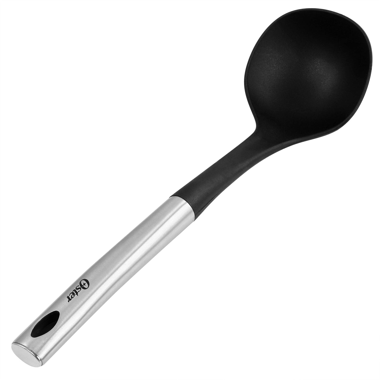 Oster Baldwyn Nylon Ladle Kitchen Utensil with Stainless Steel Handle W2B