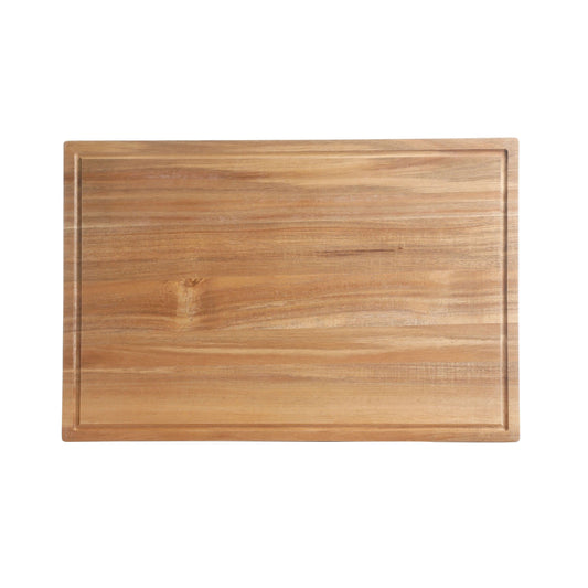 Kenmore Elite Kenosha 29 Inch Acacia Wood Cutting Board with Groove Handles W2B